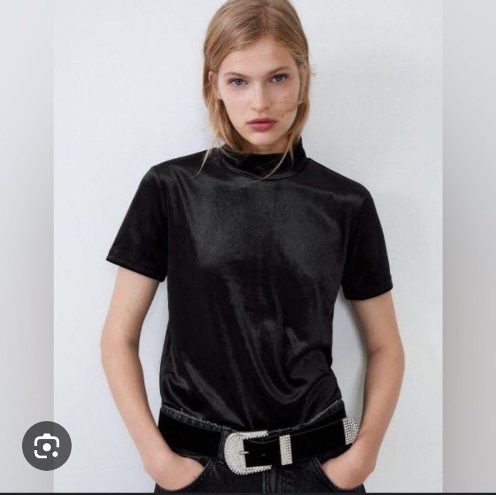 Zara Trafaluc Velvet Top